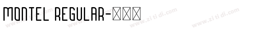Montel Regular字体转换
